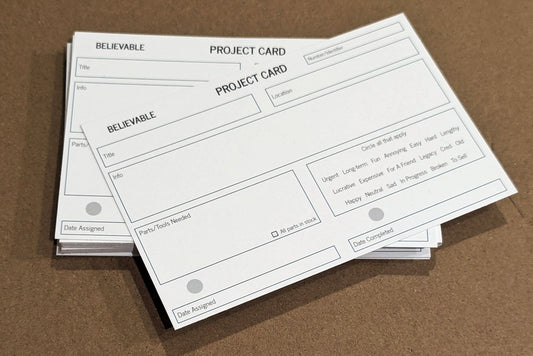 Believable Project Card Set