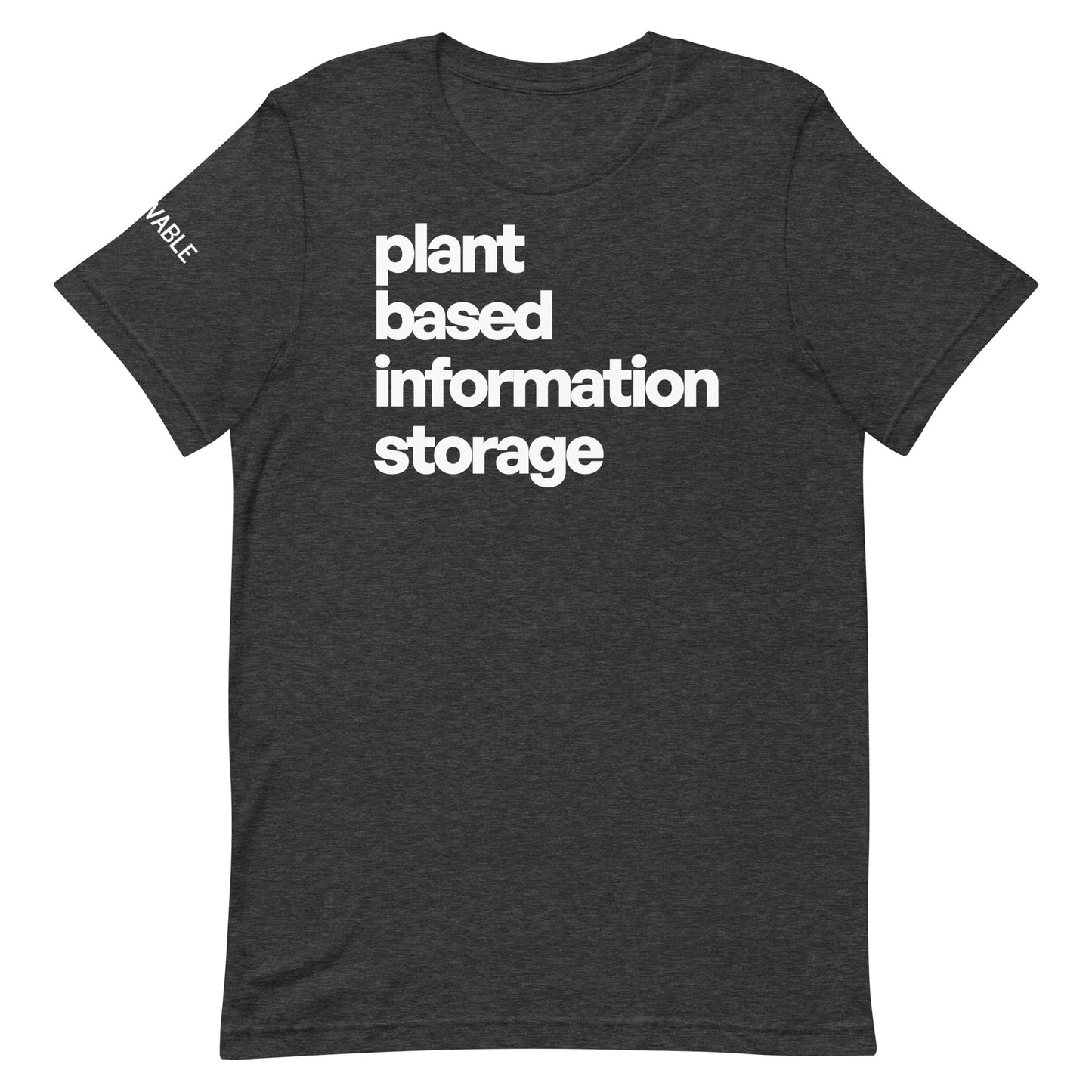 Plant-Based Information Storage T-Shirt