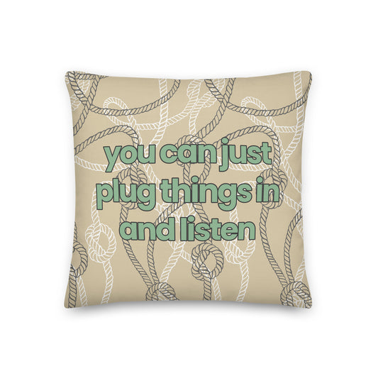 "Plug Things In" Pillow