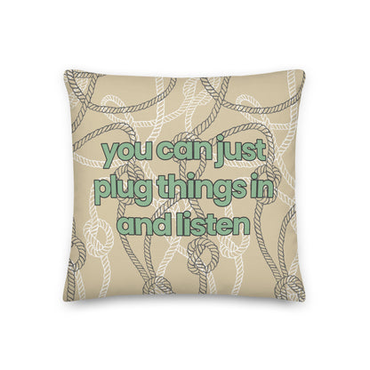 "Plug Things In" Pillow