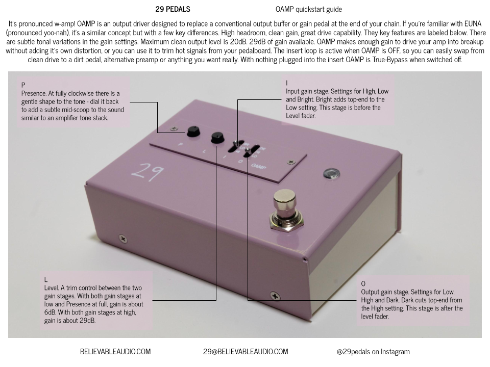 29 Pedals OAMP