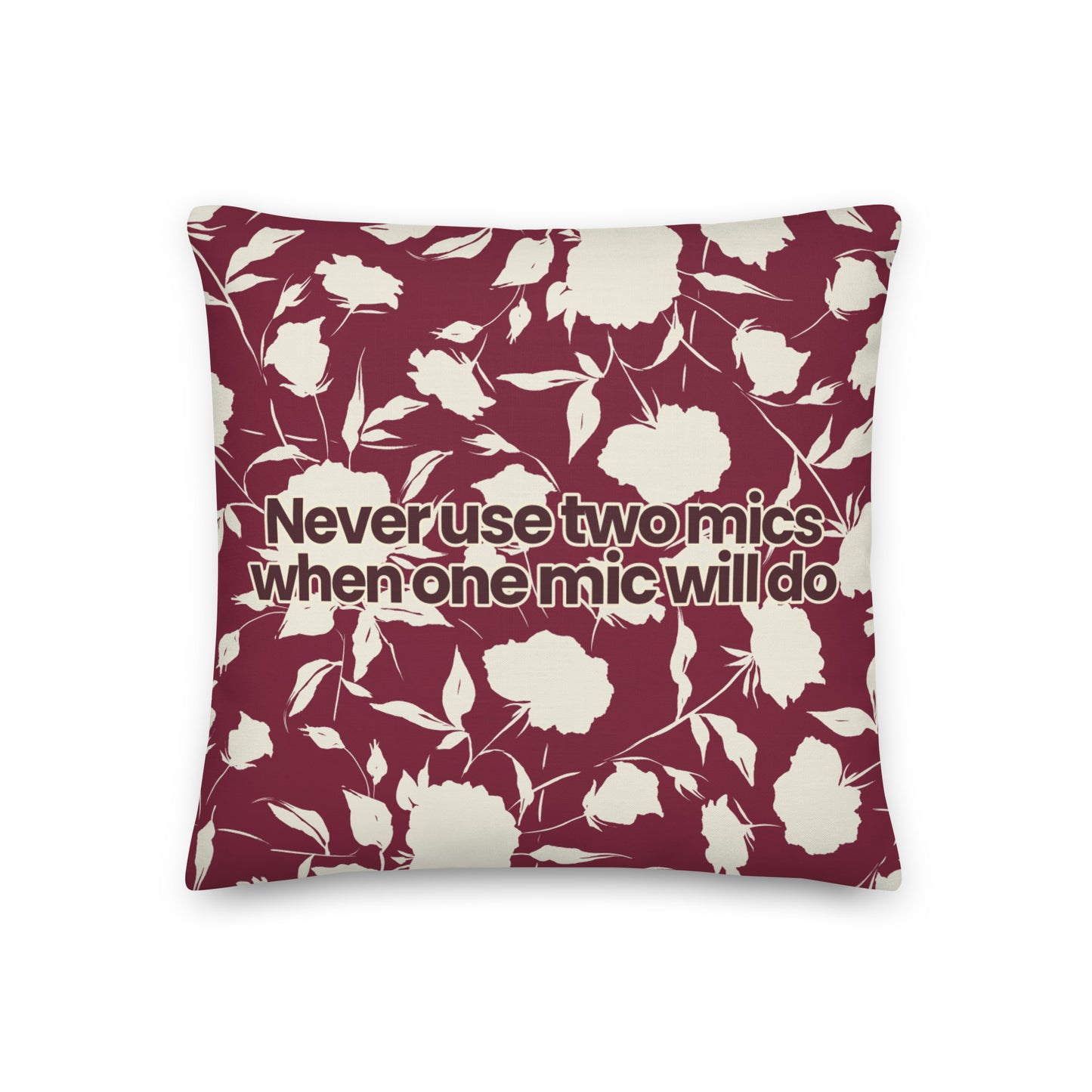Mic Choices Throw Pillow