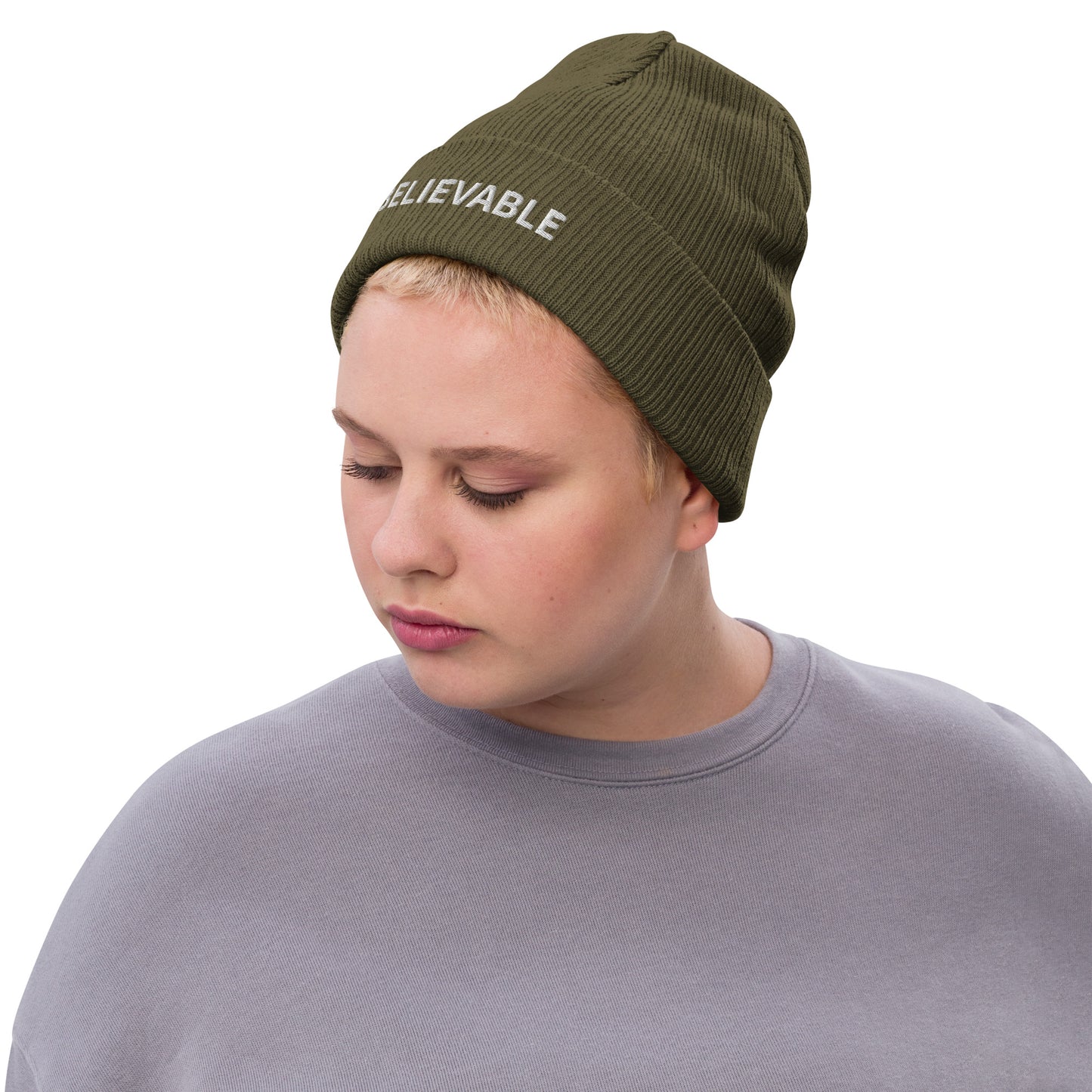 Embroidered Believable Beanie