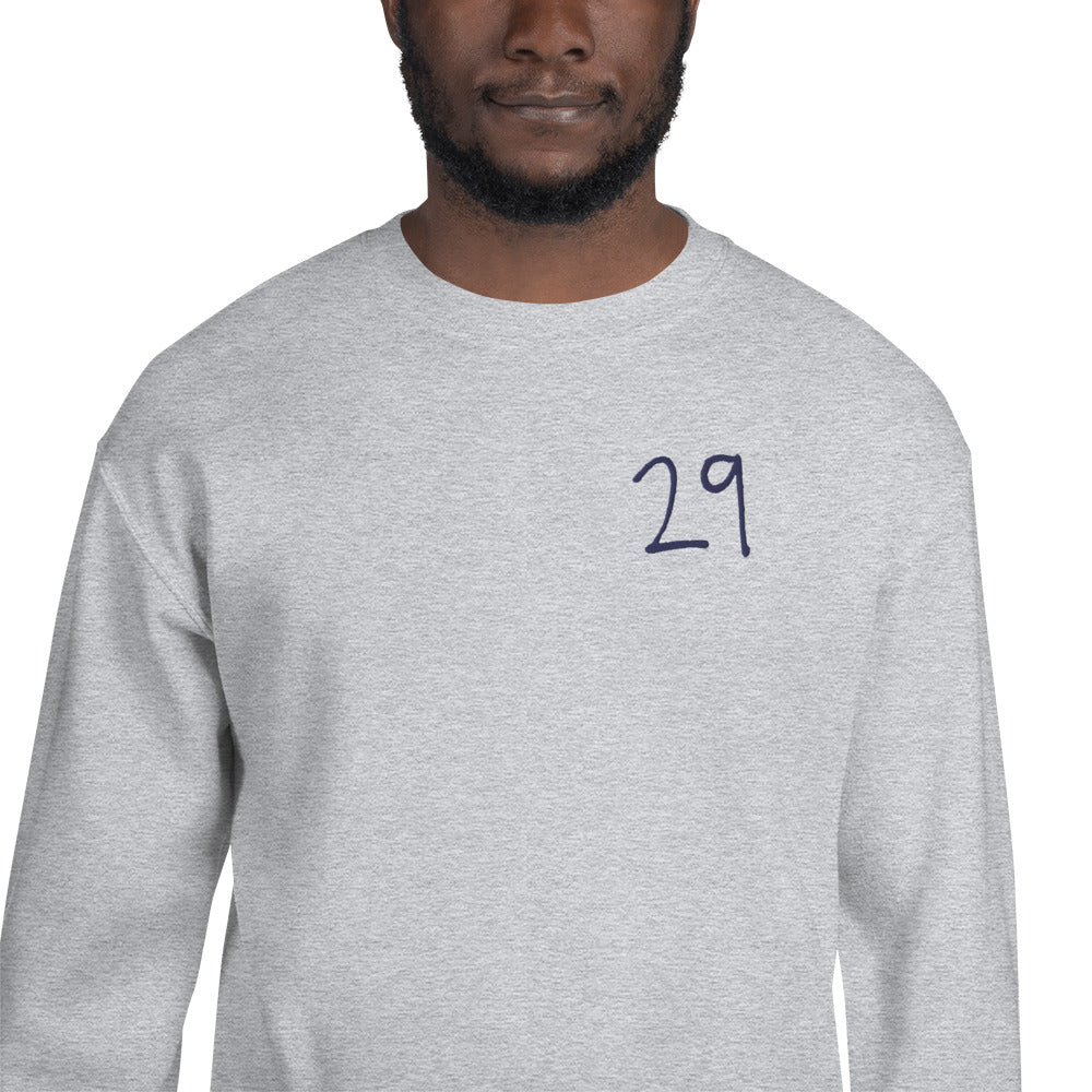 Embroidered 29 Logo Sweatshirt, Unisex