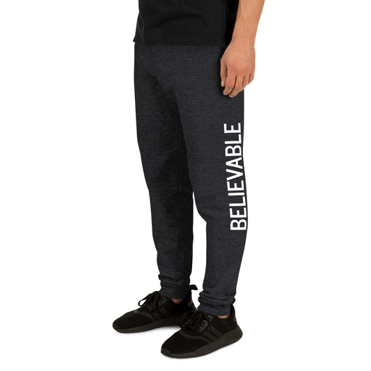 BELIEVABLE Unisex Joggers